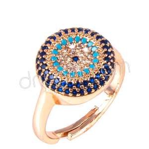 Zirkon Taşlı Nazarlı Yüzük