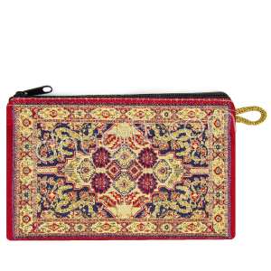 Halı Desenli Dokuma Cüzdan