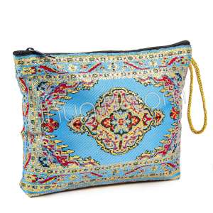 Carpet Patterned Woven Makeup Bag