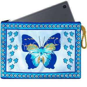 Butterfly Pattern Woven Tablet Case