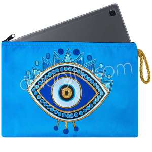 Eye Evil Eye  Pattern Woven Tablet Case