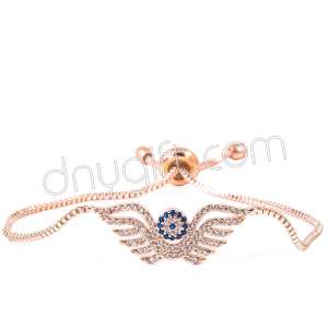 Zirkon Taşlı Nazarlı Kanat Bileklik