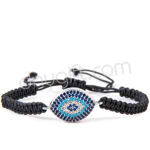 Zirkon Taşlı Nazarlı  Bileklik