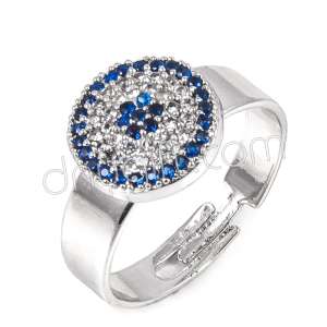 Zirkon Taşlı Nazarlı Yüzük