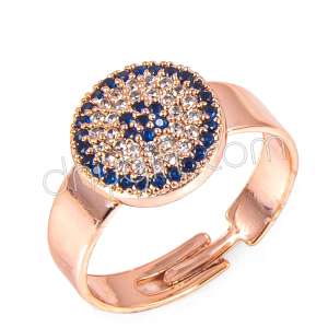 Zirkon Taşlı Nazarlı Yüzük