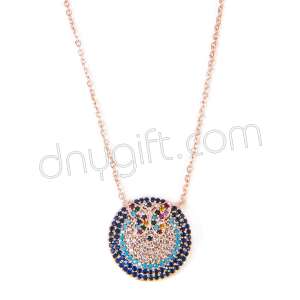 Zirkon Taşlı Kelebek Kolye