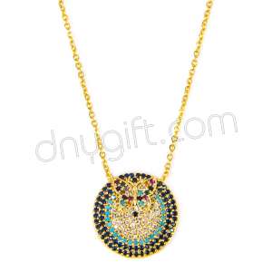 Zirkon Taşlı Kelebek Kolye