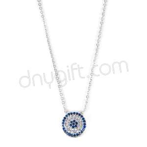 Zirkon Taşlı Nazar Kolye