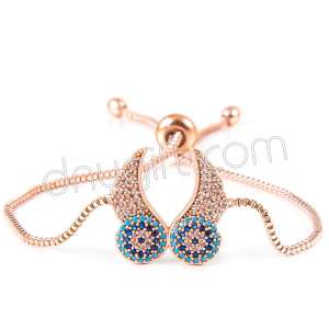 Zirkon Taşlı Kanatlı Bileklik