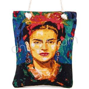 Goblen Otantik Frida Desenli Heybe Çanta