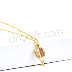 Zirkon Taşlı Balon Kolye