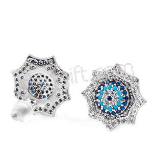 Zirkon Taşlı Nazarlı Küpe