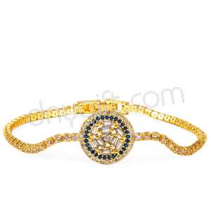 Zirkon Taşlı Şeritli Bileklik