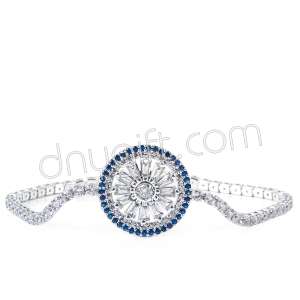 Zirkon Taşlı Şeritli Bileklik