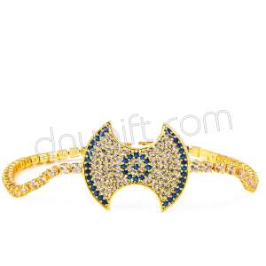 Zirkon Taşlı Şeritli Çiçek Bileklik