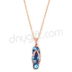 Zirkon Taşlı Terlik Kolye