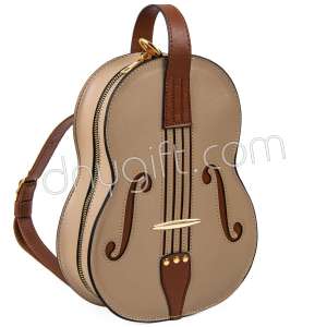 Violin Shape Vegan Leather Bag