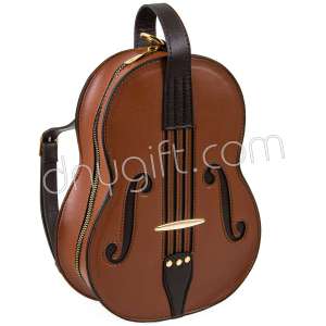 Violin Shape Vegan Leather Bag