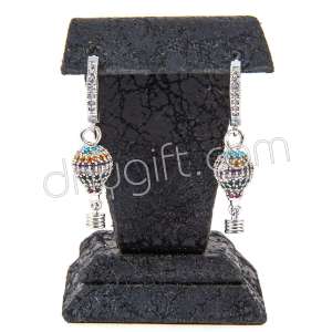 Zirkon Taşlı Balon Küpe