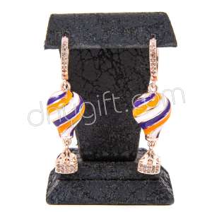 Zirkon Taşlı Balon Küpe