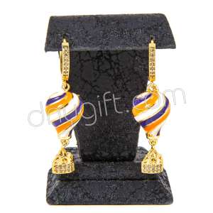 Zirkon Taşlı Balon Küpe