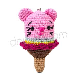 Amigurumi Dondurma Anahtarlık