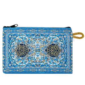 Kilim Desenli Dokuma Cüzdan