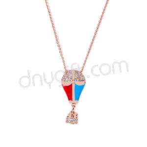 Zirkon Taşlı Balon Kolye