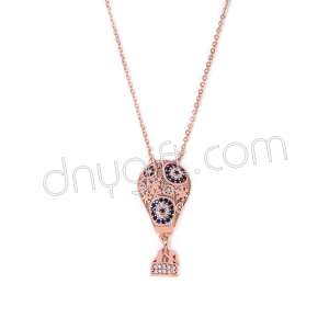 Zirkon Taşlı Balon Kolye