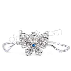 Zirkon Taşlı Kelebek Bileklik