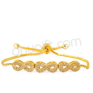 Zirkon Taşlı Suyolu Sonsuzluk Bileklik