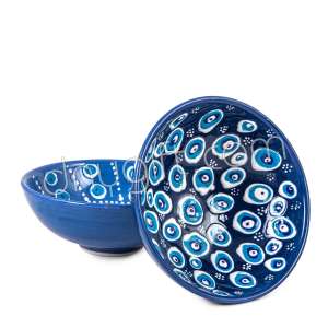 10 cm Evil Eye Designed Hand Made Turkish Ceramic Bowl