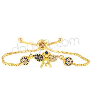 Zirkon Taşlı Nazarlı Bileklik