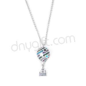 Zirkon Taşlı Balon Kolye