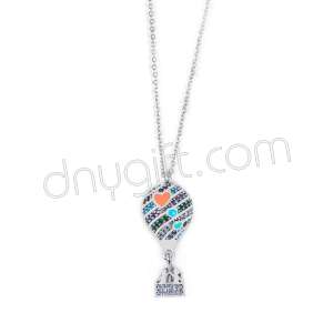 Zirkon Taşlı Balon Kolye