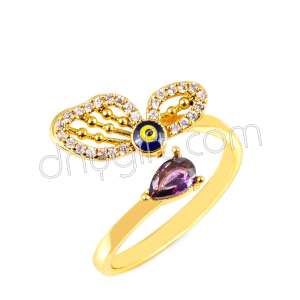 Zirkon Taşlı Kelebek Yüzük