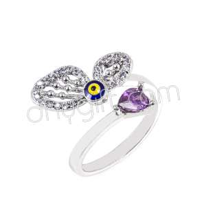 Zirkon Taşlı Kelebek Yüzük