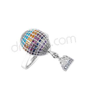 Zirkon Taşlı Balon Yüzük