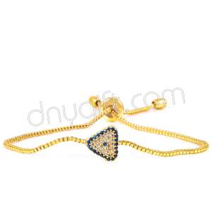 Zirkon Taşlı Üçgen Bileklik