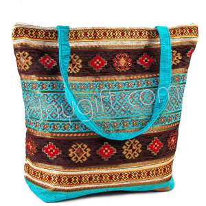 Kilim Desenli Otantik Kol Çantası