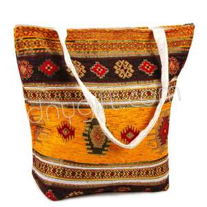 Kilim Desenli Otantik Kol Çantası