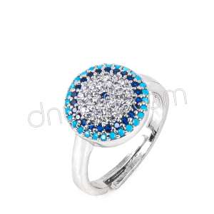 Zirkon Taşlı Nazarlı Yüzük