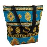 Kilim Desenli Goblen Plaj Çanta