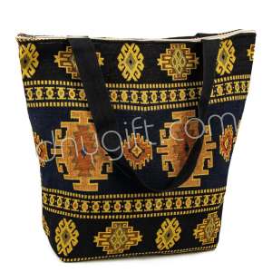 Kilim Desenli Goblen Plaj Çanta