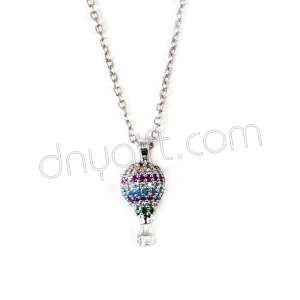 Zirkon Taşlı Balon Kolye