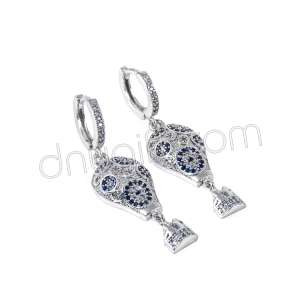 Zirkon Taşlı Balon Küpe