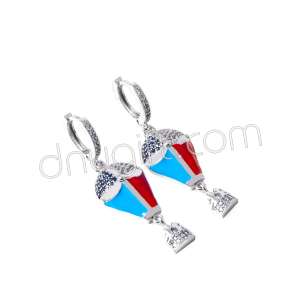 Zirkon Taşlı Balon Küpe