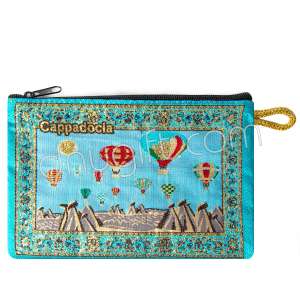 Kapadokya Desenli  Dokuma Cüzdan