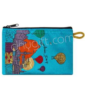 Kapadokya Desenli Dokuma Cüzdan