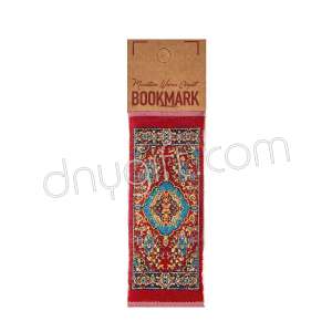 Miniature Turkish Carpet Woven Bookmark